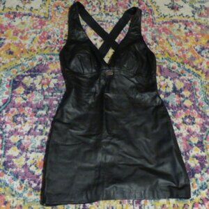 Harley Davison black leather dress